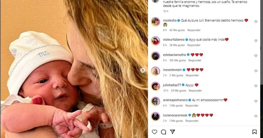 Las emotivas fotos con las que Julieta Zylberberg presentó a su hijo recién nacido Las emotivas fotos con las que Julieta Zylberberg presentó a su hijo recién nacido