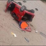 Tres personas murieron trágicamente al volcar con su camioneta en Caucete