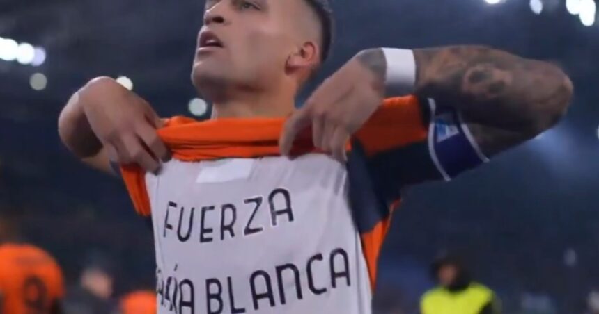Lautaro Martínez: golazo “a lo Messi” y emotiva dedicatoria para Bahía Blanca Lautaro Martínez: golazo “a lo Messi” y emotiva dedicatoria para Bahía Blanca