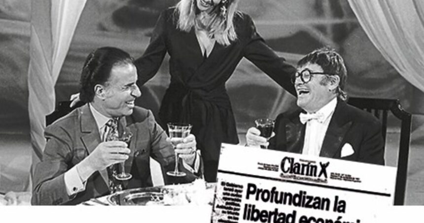 Carlos Menem en un día comió fideos con Tato Bores y desreguló la economía por decreto Carlos Menem en un día comió fideos con Tato Bores y desreguló la economía por decreto