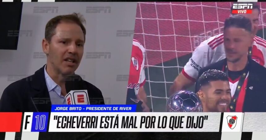 Qué dijo Jorge Brito de la bomba que soltó el Diablito Echeverri en Santiago del Estero Qué dijo Jorge Brito de la bomba que soltó el Diablito Echeverri en Santiago del Estero