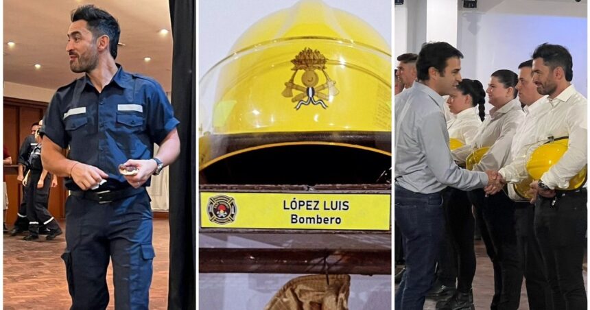 El Tucu López cumplió uno de sus sueños: se recibió de bombero voluntario El Tucu López cumplió uno de sus sueños: se recibió de bombero voluntario