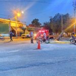 Dos motociclistas chocaron por Avenida San Nicolás de Bari