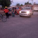 Siniestro vial entre motociclistas dejó a un joven con traumatismo de cráneo