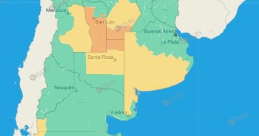 Alerta por tormentas fuertes para Buenos Aires y otras seis provincias Alerta por tormentas fuertes para Buenos Aires y otras seis provincias