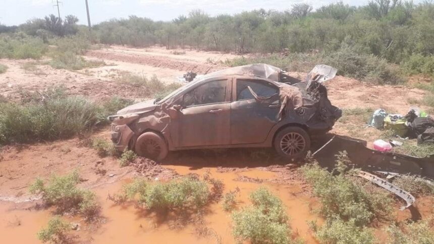 Vuelco en cercanías a Punta de Los Llanos Vuelco en cercanías a Punta de Los Llanos