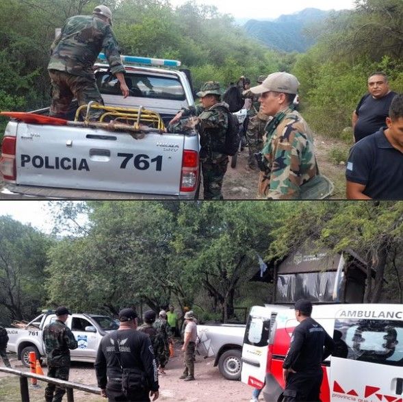 Un menor de edad sufrió un accidente en la Cascada de Abrastain en Juan Caro Un menor de edad sufrió un accidente en la Cascada de Abrastain en Juan Caro
