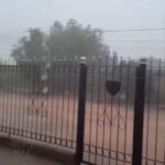 Una intensa lluvia azotó la zona de los Llanos Riojanos Sur