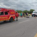 Un automovilista embistió a una moto por Ruta Nacional 38
