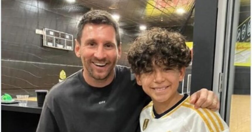 Messi y el gesto menos pensado con un hincha del Real Madrid Messi y el gesto menos pensado con un hincha del Real Madrid