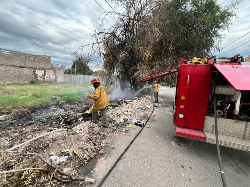 Capital: Se incendió un terreno baldío que era usado como basural Capital: Se incendió un terreno baldío que era usado como basural