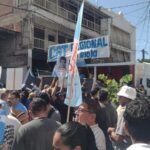 Gran convocatoria durante la marcha de la CGT en La Rioja
