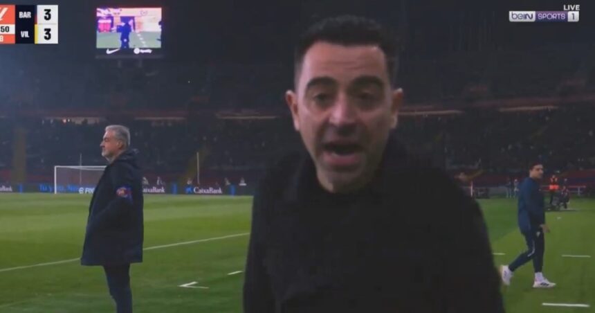 La polémica reacción de Xavi en la dura derrota de Barcelona, mirando a cámara: “¡Una vergüenza!”