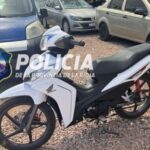 Personal policial recuperó una moto que había sido robada