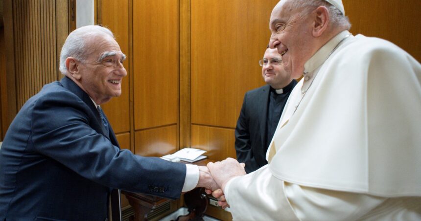 El Papa volvió a juntarse con Scorsese en El Vaticano: segunda vez en menos de un año El Papa volvió a juntarse con Scorsese en El Vaticano: segunda vez en menos de un año