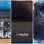 La policía demoró a un hombre que lleva algunos elementos de dudosa procedencia