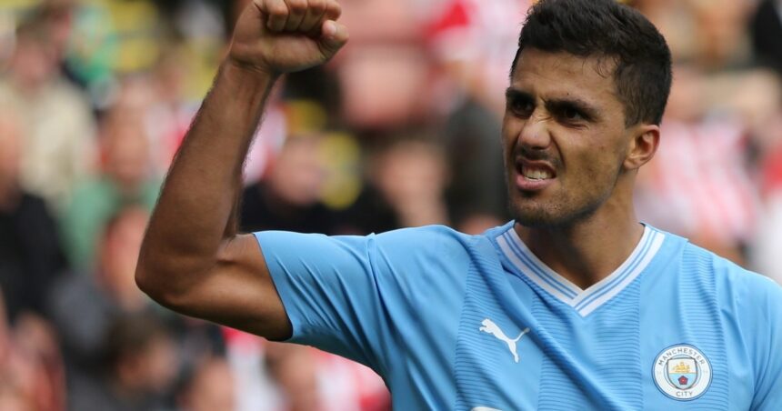Rodri, el amuleto del Manchester City de Pep Guardiola: cada vez que juega su equipo no pierde