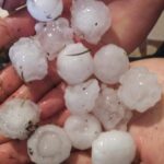 Se registro la caída de granizo en el Dpto. Gral. Ortiz de Ocampo