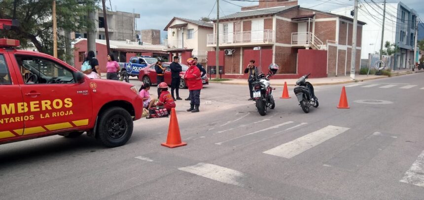 Choque de motociclistas en la zona sur de la ciudad Choque de motociclistas en la zona sur de la ciudad