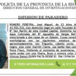 Se solicita información sobre el paradero de José Miguel Romero