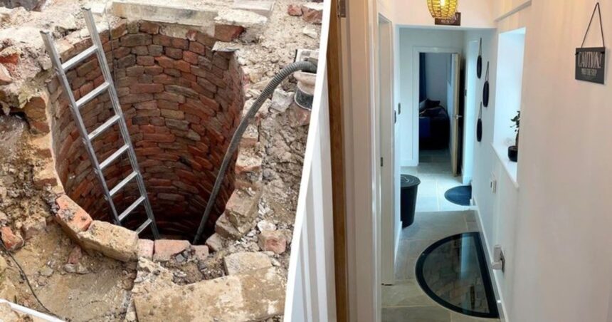Una pareja encontró en su casa un pozo secreto que tiene 200 años de antigüedad Una pareja encontró en su casa un pozo secreto que tiene 200 años de antigüedad
