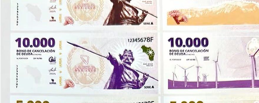 La Rioja pagará con bonos un porcentaje del sueldo de este mes de sus funcionarios
