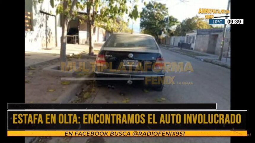 Fenix encontró el auto de Carolina, la mujer víctima de una estafa en Olta