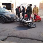 Siniestro vial en calle Adolfo E. Dávila