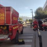 Un motociclista fue hospitalizado tras protagonizar un choque