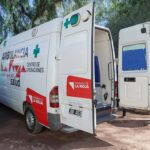 Un obrero resultó herido tras romperse el arnés que lo sujetaba y cayó de 5 metros de altura