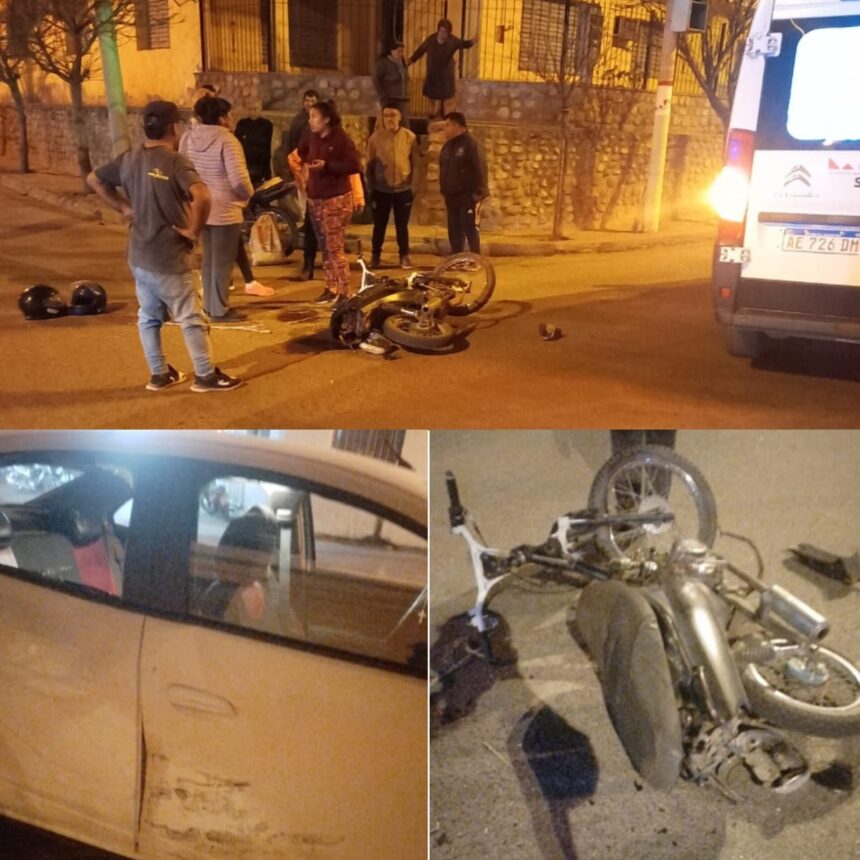 La Rioja: Fuerte colisión entre una moto y un taxi La Rioja: Fuerte colisión entre una moto y un taxi