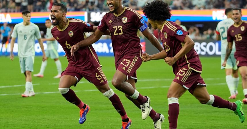 Venezuela logró un triunfo histórico ante México y se metió en cuartos de final Venezuela logró un triunfo histórico ante México y se metió en cuartos de final