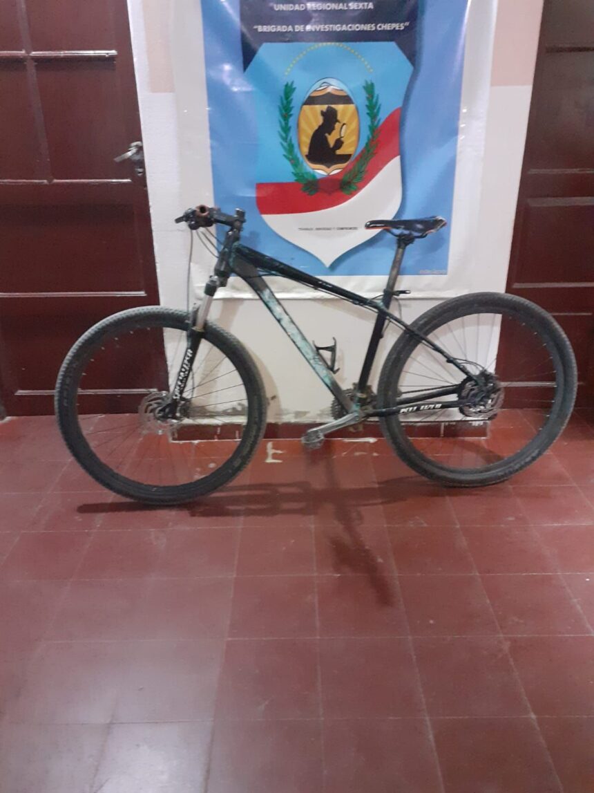 Chepes: La Policía recuperó una bicicleta que había sido robada Chepes: La Policía recuperó una bicicleta que había sido robada