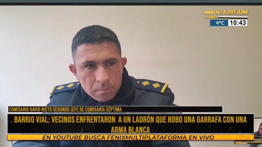 Delincuente robó una garrafa e intentó atacar a los vecinos con un arma blanca Delincuente robó una garrafa e intentó atacar a los vecinos con un arma blanca