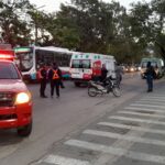 La Rioja: Fuerte colisión entre dos motocicletas por Avda Ortiz de Ocampo