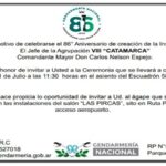 Gendarmería Nacional celebra su 86° aniversario con una ceremonia en La Rioja