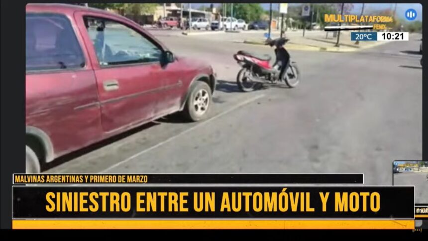 Accidente de tránsito por Primero de Marzo
