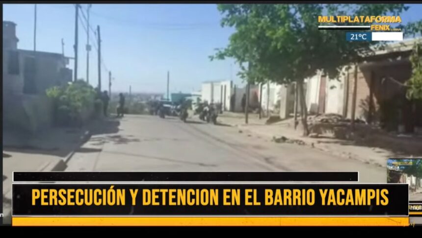 ULTIMO MOMENTO – Persecución y detención en el barrio Yacampis