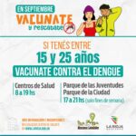 La Provincia amplía la vacunación contra el dengue para jóvenes de 15 a 25 año