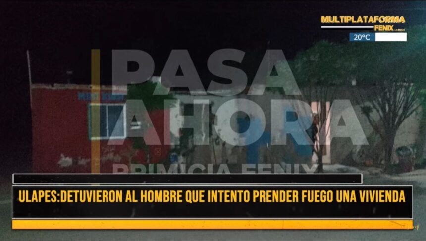 Ulapes: Detuvieron al joven que intentó prender fuego una vivienda