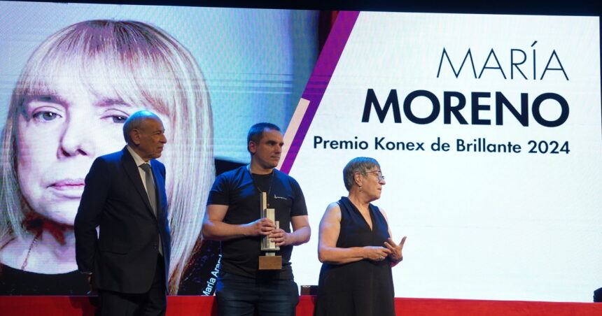 El Konex de Brillante fue para María Moreno en una fiesta de las letras y la cultura El Konex de Brillante fue para María Moreno en una fiesta de las letras y la cultura