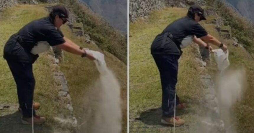 Indignación en Perú: una mujer arrojó las cenizas de un fallecido en Machu Picchu Indignación en Perú: una mujer arrojó las cenizas de un fallecido en Machu Picchu