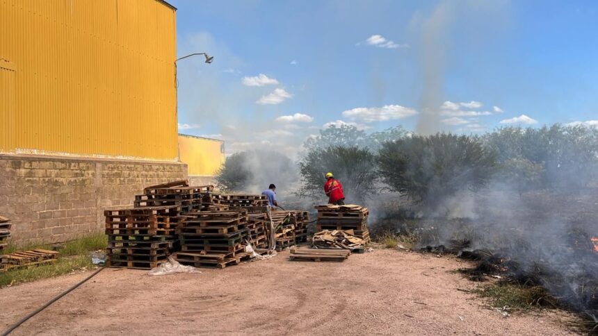 Capital: se registro incendio de pastizales en el predio del Supermercado Diarco Capital: se registro incendio de pastizales en el predio del Supermercado Diarco