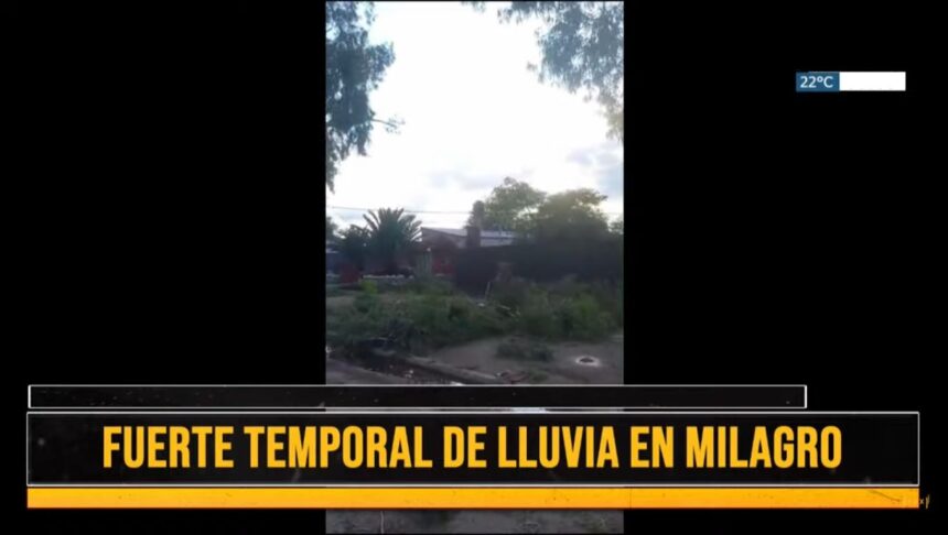 Fuerte temporal en Milagro Fuerte temporal en Milagro