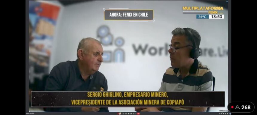 Sergio Ghiglino: “Llevó 40 años dedicado a la pequeña minería en Chile” Sergio Ghiglino: “Llevó 40 años dedicado a la pequeña minería en Chile”