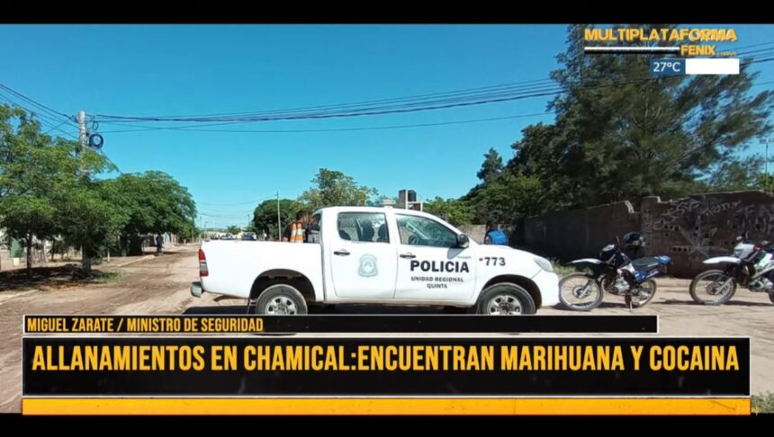 Chamical: Dos detenidos por cocaína, marihuana y dinero en efectivo incautado en los allanamientos Chamical: Dos detenidos por cocaína, marihuana y dinero en efectivo incautado en los allanamientos