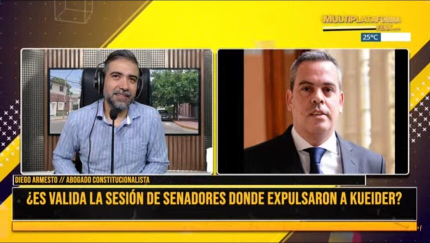 Diego Armesto, sobre la sesión de expulsión del senador Kueider: “es válida y legal” Diego Armesto, sobre la sesión de expulsión del senador Kueider: “es válida y legal”