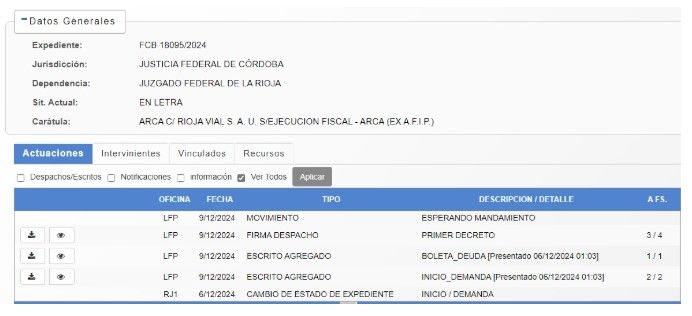 La ARCA -ex AFIP- demanda a Rioja Vial S.A.U. por una deuda superior a millones La ARCA -ex AFIP- demanda a Rioja Vial S.A.U. por una deuda superior a millones
