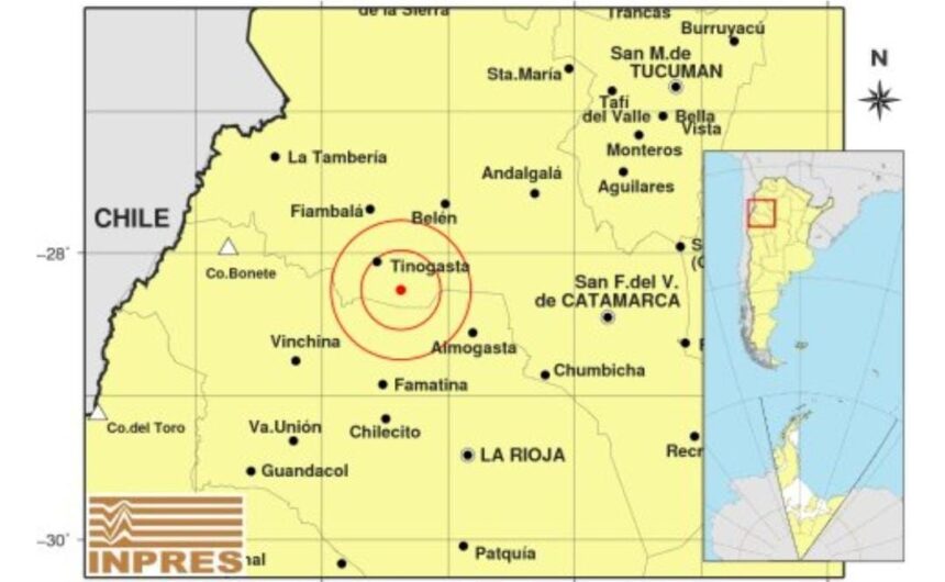 En las visperas de Navidad: Un fuerte sismo sacudió a la provincia de La Rioja En las visperas de Navidad: Un fuerte sismo sacudió a la provincia de La Rioja