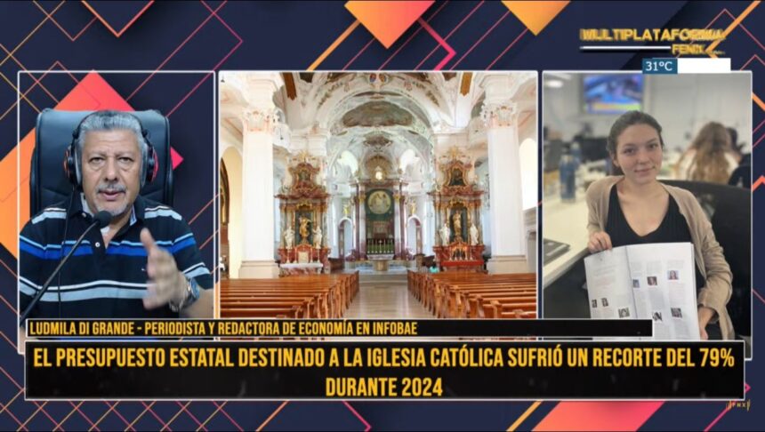 La iglesia católica sufrió un recorte del 79% en aportes del estado nacional La iglesia católica sufrió un recorte del 79% en aportes del estado nacional
